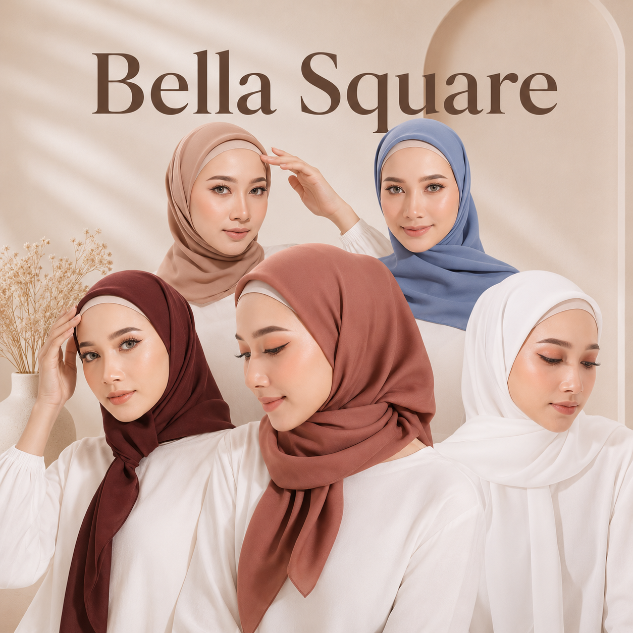 Hijab Bella Square - tampilan 1