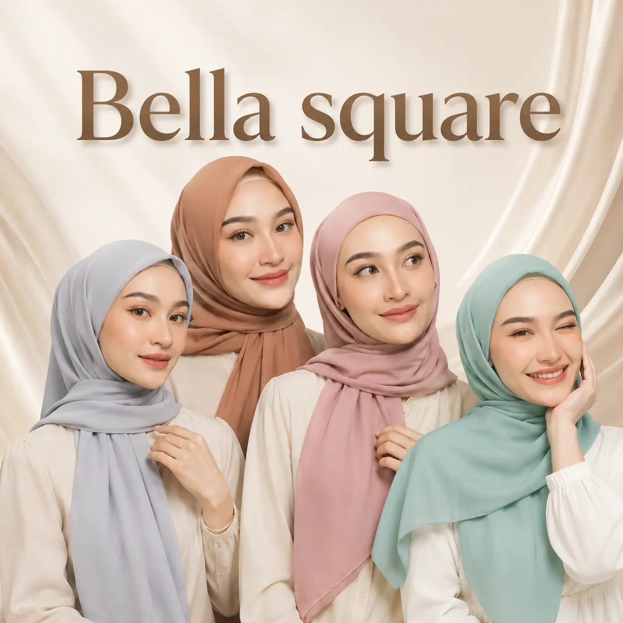 Hijab Bella Square - tampilan 2